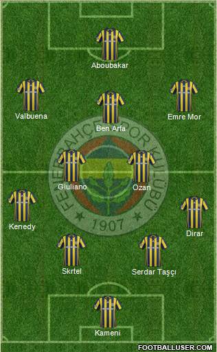 Fenerbahçe SK Formation 2017
