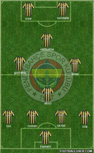 Fenerbahçe SK Formation 2017