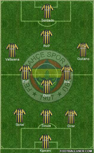 Fenerbahçe SK Formation 2017