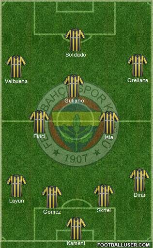 Fenerbahçe SK Formation 2017