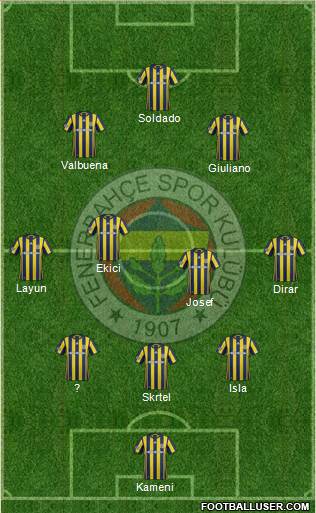 Fenerbahçe SK Formation 2017