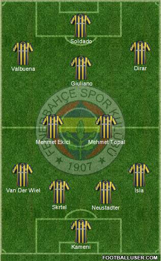 Fenerbahçe SK Formation 2017
