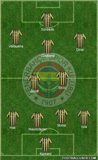 Fenerbahçe SK Formation 2017