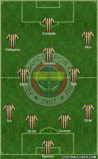 Fenerbahçe SK Formation 2017