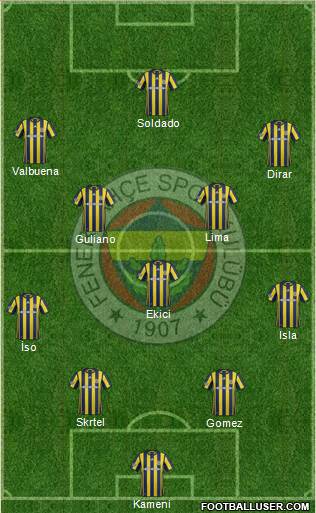 Fenerbahçe SK Formation 2017