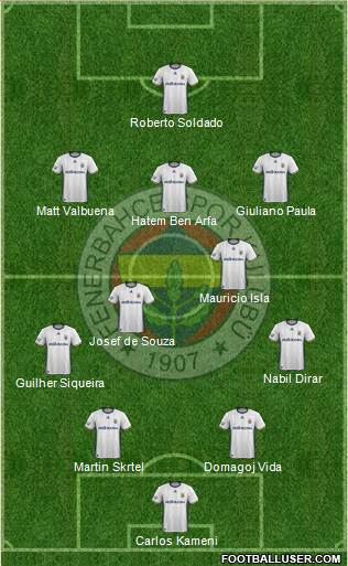 Fenerbahçe SK Formation 2017