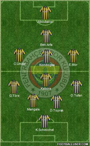Fenerbahçe SK Formation 2017