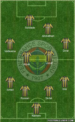 Fenerbahçe SK Formation 2017