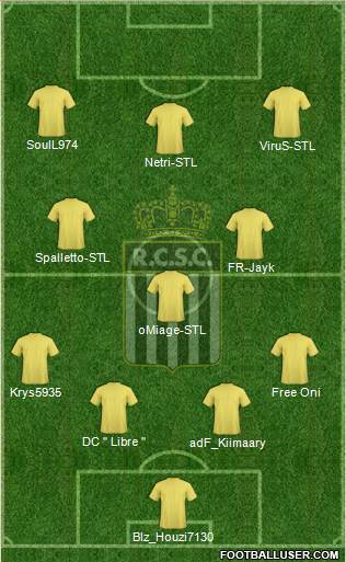 Sporting du Pays de Charleroi 4-3-3 football formation