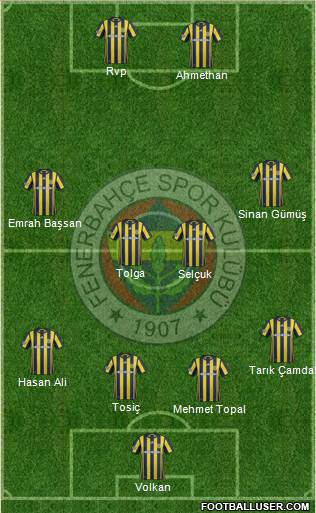 Fenerbahçe SK Formation 2017