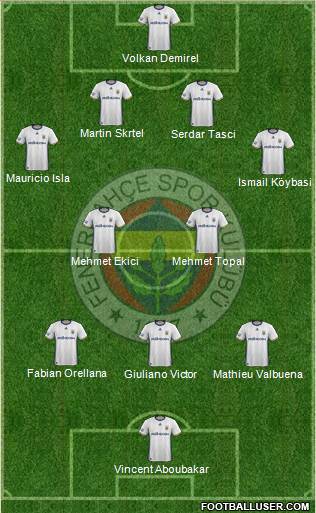 Fenerbahçe SK Formation 2017