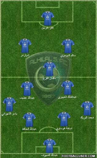 Al-Hilal (KSA) Formation 2017