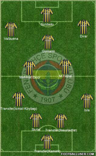 Fenerbahçe SK Formation 2017