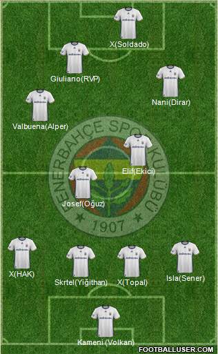 Fenerbahçe SK Formation 2017