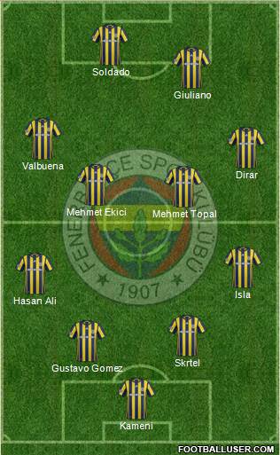 Fenerbahçe SK Formation 2017