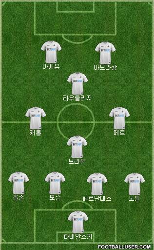 Swansea City Formation 2017