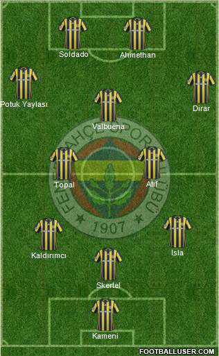 Fenerbahçe SK Formation 2017