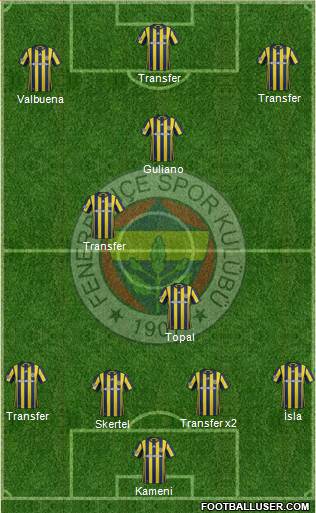 Fenerbahçe SK Formation 2017