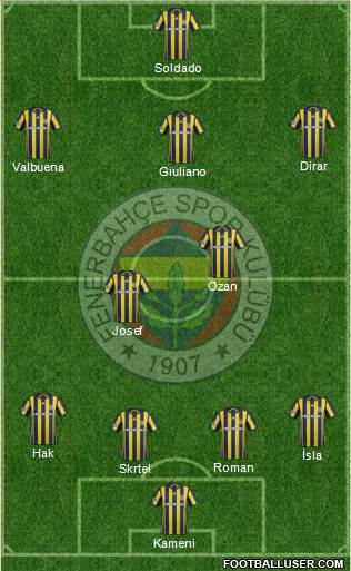Fenerbahçe SK Formation 2017