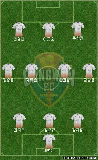 Gangwon FC Formation 2017