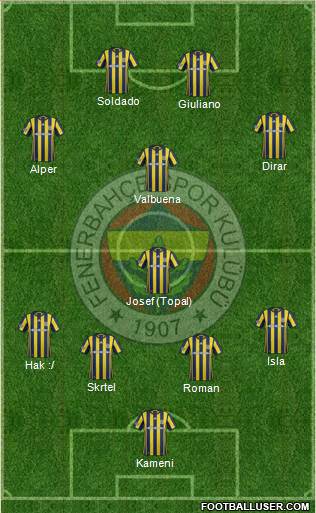 Fenerbahçe SK Formation 2017