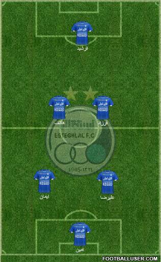 Esteghlal Tehran Formation 2017