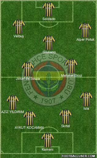 Fenerbahçe SK Formation 2017