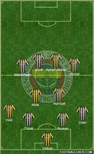 Fenerbahçe SK Formation 2017
