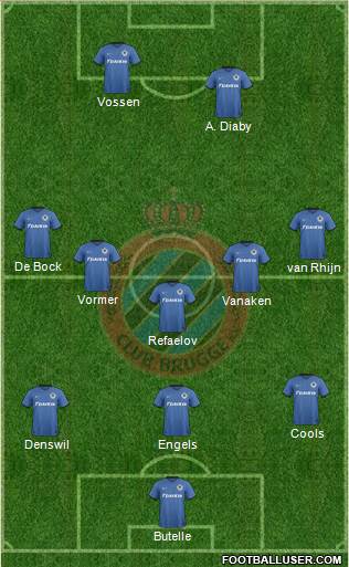 Club Brugge KV Formation 2017
