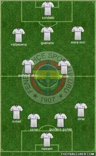 Fenerbahçe SK Formation 2017