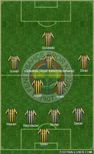 Fenerbahçe SK Formation 2017
