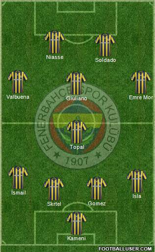 Fenerbahçe SK Formation 2017