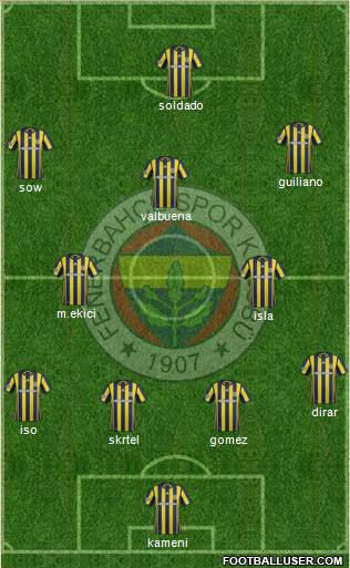 Fenerbahçe SK Formation 2017