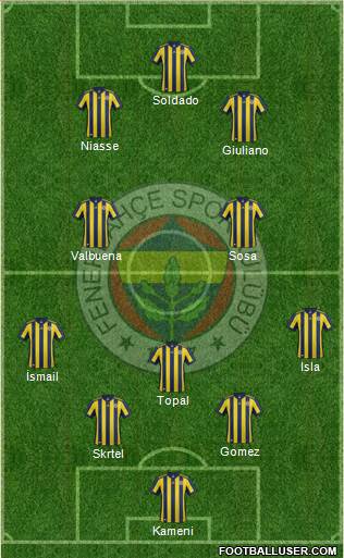 Fenerbahçe SK Formation 2017
