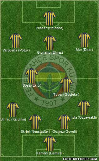 Fenerbahçe SK Formation 2017