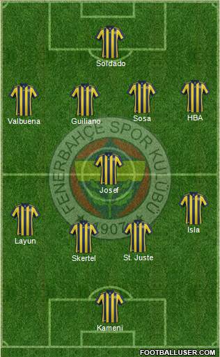 Fenerbahçe SK Formation 2017
