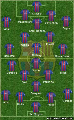 F.C. Barcelona Formation 2017