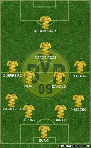 Borussia Dortmund Formation 2017