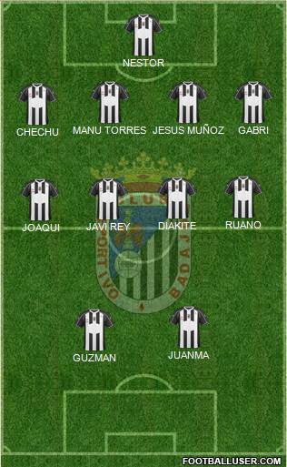C.D. Badajoz S.A.D. Formation 2017