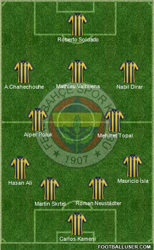 Fenerbahçe SK Formation 2017