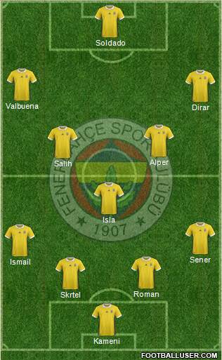 Fenerbahçe SK Formation 2017
