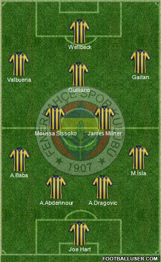 Fenerbahçe SK Formation 2017