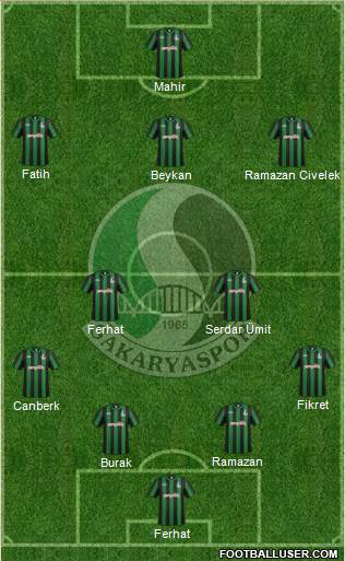 Sakaryaspor A.S. Formation 2017