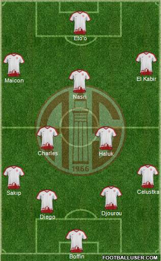 Antalyaspor A.S. Formation 2017