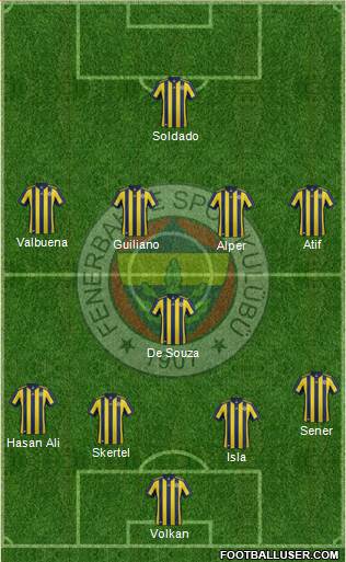 Fenerbahçe SK Formation 2017