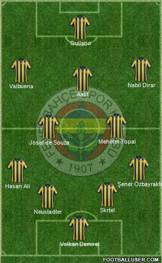 Fenerbahçe SK Formation 2017