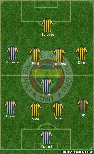 Fenerbahçe SK Formation 2017