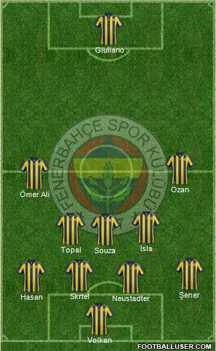 Fenerbahçe SK Formation 2017