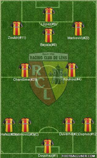Racing Club de Lens Formation 2017