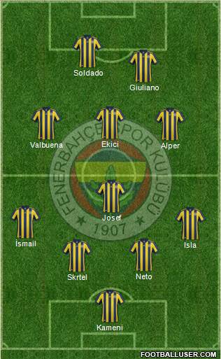 Fenerbahçe SK Formation 2017